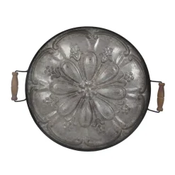 Decorative Trays A & B Home Ravello Round Antique Tray