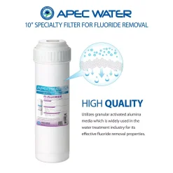 Replacement Water Filters APEC Water Systems 10 In. Fluoride Removal Water Filter Cartridge -Brita shop apec water systems countertop water filters fi fluoride 4f 1000