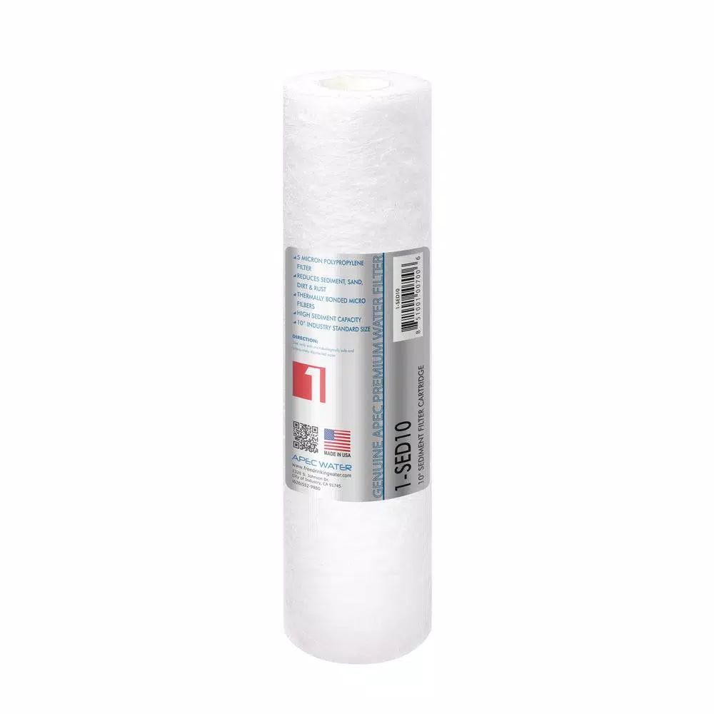 Water Filtration Systems APEC Water Systems Ultimate 10 In. 5-Micron Sediment Replacement Filter 3 Water Filtration Systems APEC Water Systems Ultimate 10 In. 5-Micron Sediment Replacement Filter