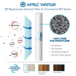 Water Filtration Systems APEC Water Systems Ultimate Complete Replacement Filters For 240 GPD Premium Commercial Grade Reverse Osmosis System Complete With Membrane 8 Water Filtration Systems APEC Water Systems Ultimate Complete Replacement Filters For 240 GPD Premium Commercial Grade Reverse Osmosis System Complete With Membrane -Brita shop apec water systems replacement water filters filter max lite240 c3 1000