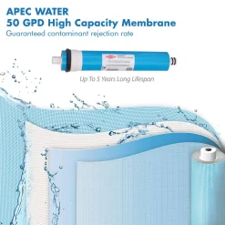 Replacement Water Filters APEC Water Systems Ultimate Reverse Osmosis System 50 GPD Stage 1-5 Replacement Water Filter Cartridge 14 Replacement Water Filters APEC Water Systems Ultimate Reverse Osmosis System 50 GPD Stage 1-5 Replacement Water Filter Cartridge -Brita shop apec water systems replacement water filters filter max45 4f 1000
