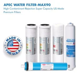 Replacement Water Filters APEC Water Systems Ultimate Complete Replacement Filter Set For 90 GPD High Flow 5-Stage Systems -Brita shop apec water systems replacement water filters filter max90 e1 1000
