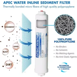 Water Filtration Systems APEC Water Systems Ultimate Complete Replacement Filter Set For RO-CTOP Countertop RO Systems -Brita shop apec water systems replacement water filters filter maxctop 1d 1000
