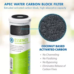 Water Filtration Systems APEC Water Systems Essence 10 In. Standard Capacity First 3-Stage RO Replacement Filter (Bundle Of 2 Pre-Filter Set) -Brita shop apec water systems replacement water filters filter set esx2 1f 1000