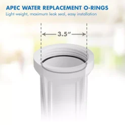 Water Filter Parts APEC Water Systems 3.5 In. O.D. O-Ring Set (3-Pack) For 10 In. Standard Reverse Osmosis Filter Housings 8 Water Filter Parts APEC Water Systems 3.5 In. O.D. O-Ring Set (3-Pack) For 10 In. Standard Reverse Osmosis Filter Housings -Brita shop apec water systems water filter parts o ring set 4f 1000