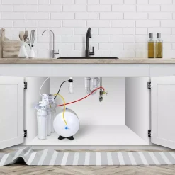 Water Filter Parts APEC Water Systems 4 Gal. Pre-Pressurized Residential Reverse Osmosis Drinking Water Storage Tank -Brita shop apec water systems water filter parts tank 4 4f 1000