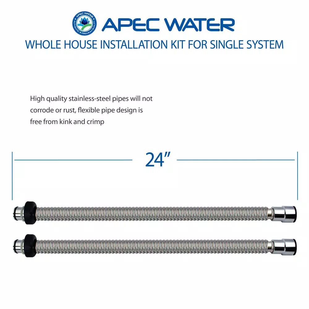 Water Softeners APEC Water Systems APEC Whole House System Single Tank Installation Kit For Water Filter Or Water Softener System 4 Water Softeners APEC Water Systems APEC Whole House System Single Tank Installation Kit For Water Filter Or Water Softener System - Image 2