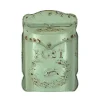 Storage Baskets 3R Studios 10-1/2 In. L X 15-1/4 In. H Embossed Tin Letter Box In Aqua 2 Storage Baskets 3R Studios 10-1/2 In. L X 15-1/4 In. H Embossed Tin Letter Box In Aqua -Brita shop aqua 3r studios storage baskets da3571 64 1000
