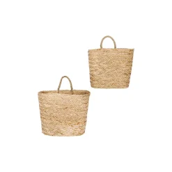 Storage Baskets 3R Studios Seagrass Handwoven Decorative Wall Baskets (Set Of 2) 12 Storage Baskets 3R Studios Seagrass Handwoven Decorative Wall Baskets (Set Of 2) -Brita shop beige 3r studios storage baskets df1954 1f 1000