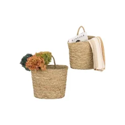 Storage Baskets 3R Studios Seagrass Handwoven Decorative Wall Baskets (Set Of 2) 13 Storage Baskets 3R Studios Seagrass Handwoven Decorative Wall Baskets (Set Of 2) -Brita shop beige 3r studios storage baskets df1954 44 1000
