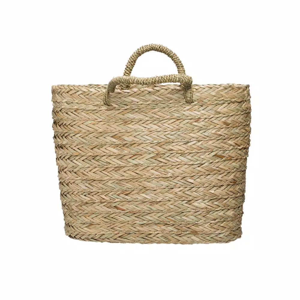 Storage Baskets 3R Studios Seagrass Handwoven Decorative Wall Baskets (Set Of 2) 5 Storage Baskets 3R Studios Seagrass Handwoven Decorative Wall Baskets (Set Of 2) - Image 3