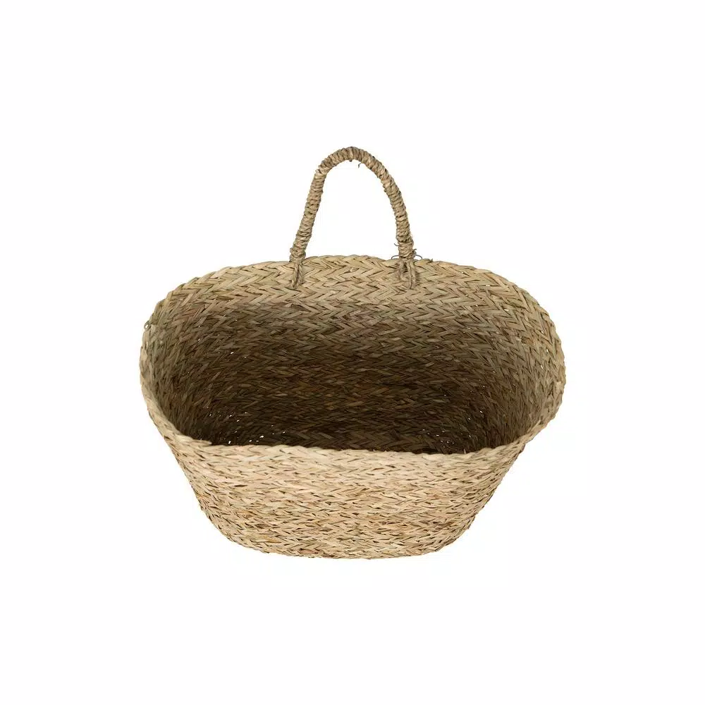 Storage Baskets 3R Studios Seagrass Handwoven Decorative Wall Baskets (Set Of 2) 8 Storage Baskets 3R Studios Seagrass Handwoven Decorative Wall Baskets (Set Of 2) - Image 6