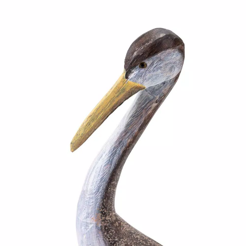 Sculptures IMAX Reeds Wood Cranes (Set Of 2) 8 Sculptures IMAX Reeds Wood Cranes (Set Of 2) - Image 6