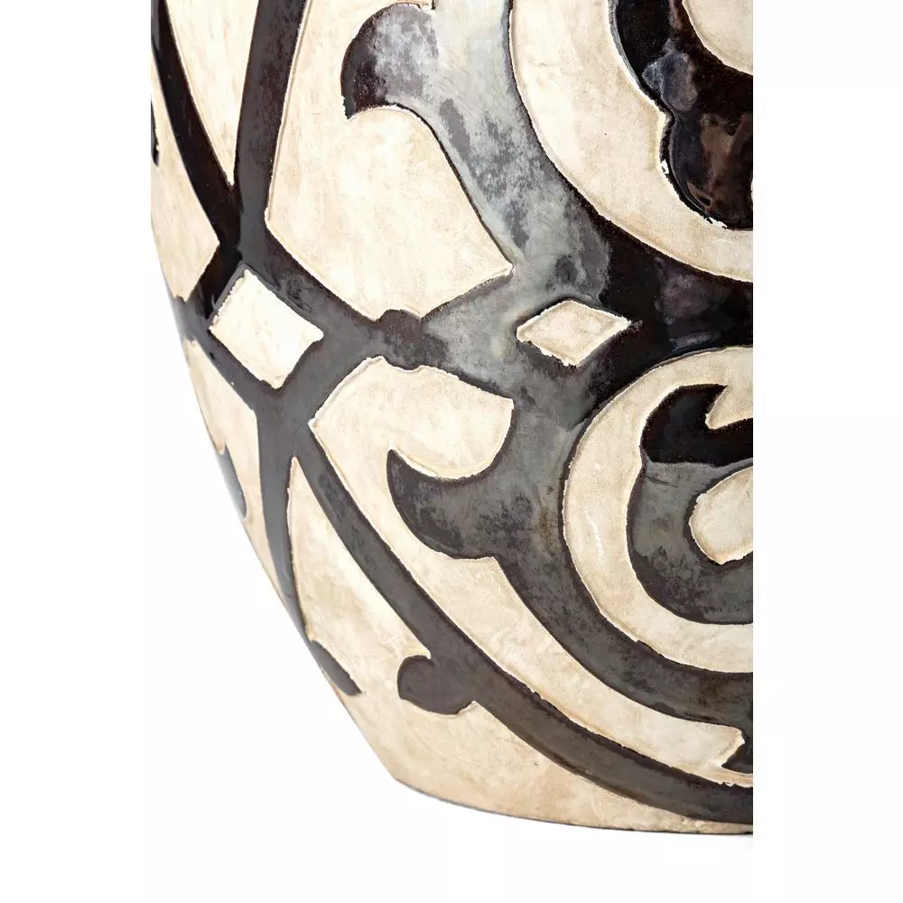 Vases IMAX Benigna Beige Tall Oversized Floor Vase 5 Vases IMAX Benigna Beige Tall Oversized Floor Vase - Image 3