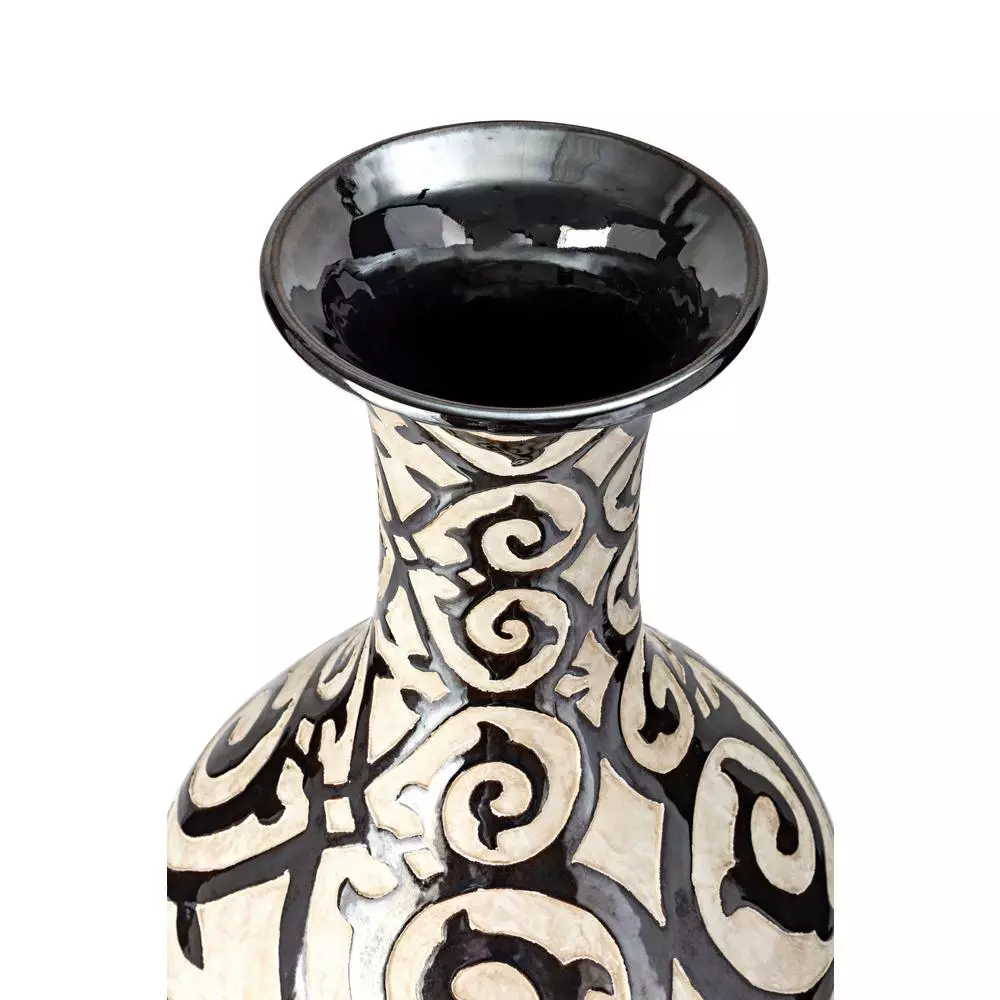 Vases IMAX Benigna Beige Tall Oversized Floor Vase 4 Vases IMAX Benigna Beige Tall Oversized Floor Vase - Image 2