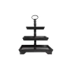 Decorative Trays 3R Studios Black Wood Three Tier Decorative Tray -Brita shop black 3r studios decorative trays ec0193 64 1000