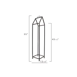 Storage Baskets 3R Studios House Shaped Metal Log Holder -Brita shop black 3r studios storage baskets da5552 fa 1000