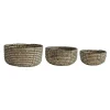 Storage Baskets 3R Studios Grass Handwoven Decorative Baskets (Set Of 3) 2 Storage Baskets 3R Studios Grass Handwoven Decorative Baskets (Set Of 3) -Brita shop black 3r studios storage baskets df1609 64 1000