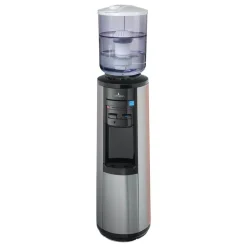 Water Dispensers VITAPUR 3-5 Gal. Hot/Room/Cold Temperature Top Load Water Cooler Dispenser With Kettle Feature In Stainless Steel/Black -Brita shop black and stainless steel vitapur water coolers vwd5446bls 4f 1000