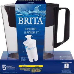 Water Filter Pitchers Brita SOHO 5-Cup Small Water Filter Pitcher In Black, BPA Free 21 Water Filter Pitchers Brita SOHO 5-Cup Small Water Filter Pitcher In Black, BPA Free -Brita shop black brita water filter pitchers 6025836093 44 1000