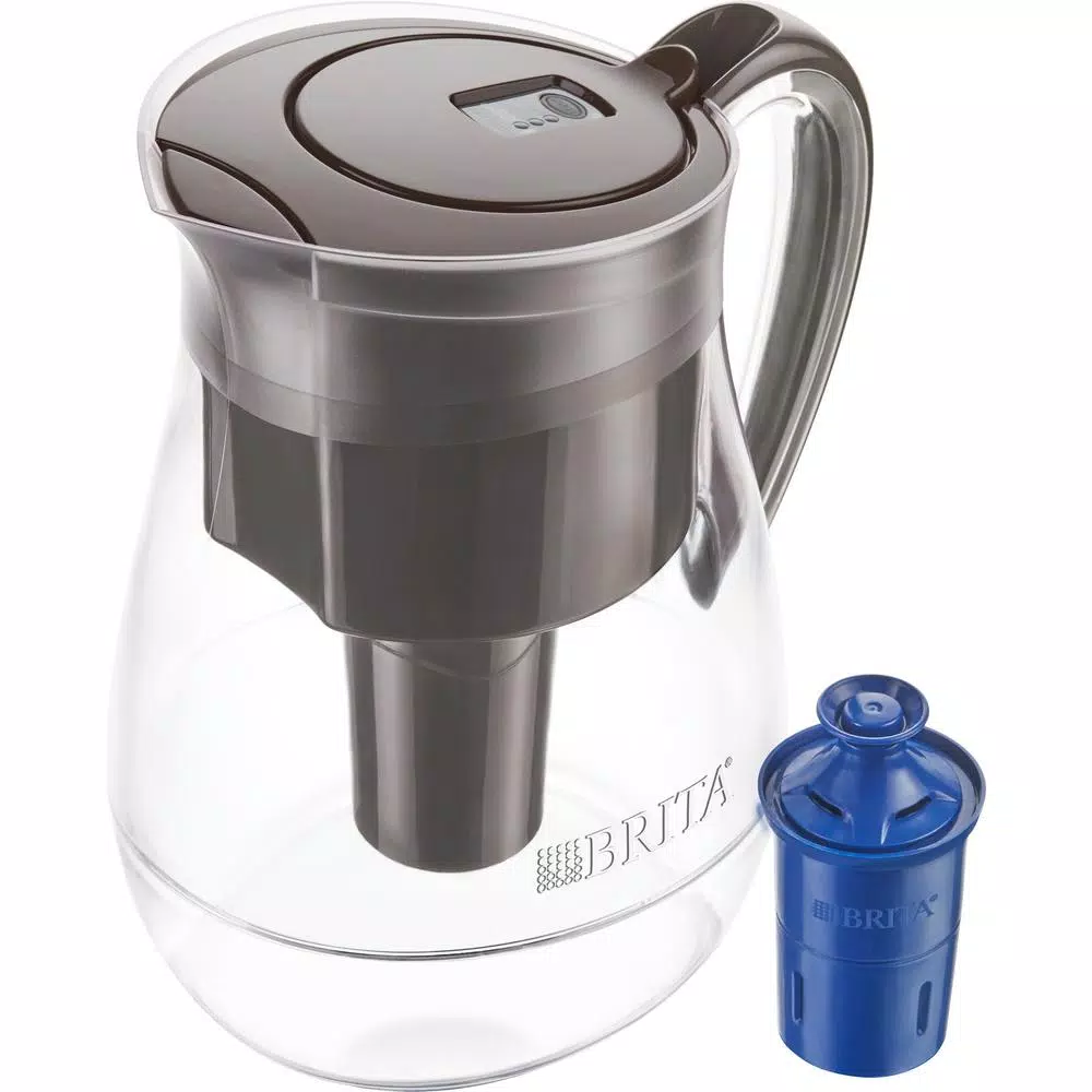 Water Filter Pitchers Brita Monterey 10-Cup Water Filter Pitcher In Black With Longlast Water Filter, BPA Free 3 Water Filter Pitchers Brita Monterey 10-Cup Water Filter Pitcher In Black With Longlast Water Filter, BPA Free
