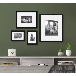 Picture Frames DesignOvation Gallery 13 In. X 16 In. Matted To 8 In. X 10 In. Black Picture Frame -Brita shop black designovation picture frames 216720 31 1000