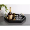 Decorative Trays Kate And Laurel Lipton 18 In.x 18 In. Black/Gold Hexagon Decorative Tray 2 Decorative Trays Kate And Laurel Lipton 18 In.x 18 In. Black/Gold Hexagon Decorative Tray -Brita shop black gold kate and laurel decorative trays 217017 64 1000