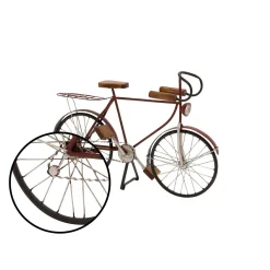 Sculptures LITTON LANE Vintage Bicycle Wood And Metal Sculpture -Brita shop black gray brown sculptures 92665 4f 1000