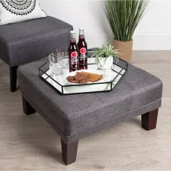 Decorative Trays Kate And Laurel Felicia Black Decorative Tray