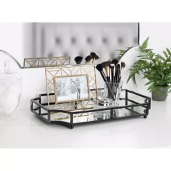 Decorative Trays Kate And Laurel Ciel Black Mirrored Decorative Tray 9 Decorative Trays Kate And Laurel Ciel Black Mirrored Decorative Tray -Brita shop black kate and laurel decorative trays 213757 31 1000