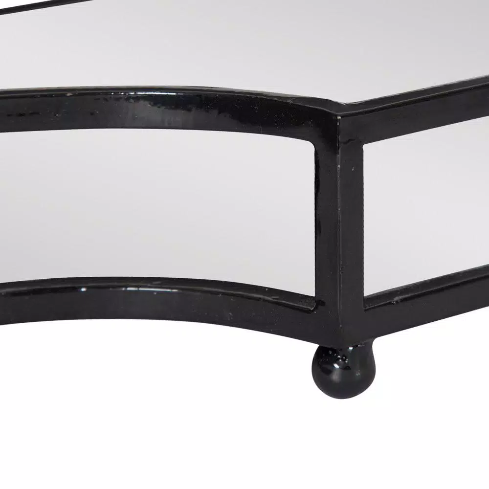 Decorative Trays Kate And Laurel Ciel Black Mirrored Decorative Tray 5 Decorative Trays Kate And Laurel Ciel Black Mirrored Decorative Tray - Image 3