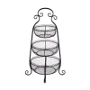 Decorative Trays LITTON LANE New Traditional 3-Tier Iron Black Decorative Basket Tray 2 Decorative Trays LITTON LANE New Traditional 3-Tier Iron Black Decorative Basket Tray -Brita shop black litton lane decorative trays 44518 64 1000