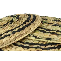 Decorative Trays LITTON LANE Rustic Natural And Black Spiral Design Circular Wicker Trays (Set Of 3) 9 Decorative Trays LITTON LANE Rustic Natural And Black Spiral Design Circular Wicker Trays (Set Of 3) -Brita shop black litton lane decorative trays 99889 4f 1000