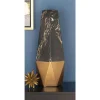 Vases LITTON LANE 18 In. X 7 In. Ceramic Black And Gold Vase -Brita shop black litton lane vases 60751 64 1000
