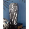 Vases LITTON LANE 14 In. Black And White Marble Paneled Decorative Vase -Brita shop black litton lane vases 60771 64 1000