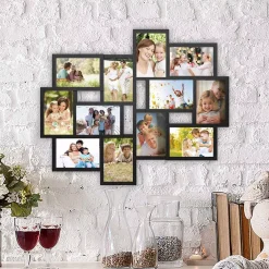 Picture Frames Lavish Home 12-Opening 4 In. X 6 In. Black Picture Frame Collage -Brita shop black matt lavish home picture frames hw0200067 31 1000