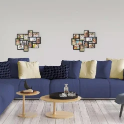 Picture Frames Lavish Home 12-Opening 4 In. X 6 In. Black Picture Frame Collage -Brita shop black matt lavish home picture frames hw0200067 44 1000