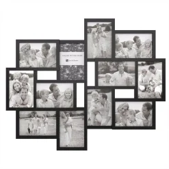 Picture Frames Lavish Home 12-Opening 4 In. X 6 In. Black Picture Frame Collage