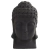 Sculptures Nearly Natural Indoor/Outdoor Buddha Head -Brita shop black nearly natural sculptures 4983 64 1000