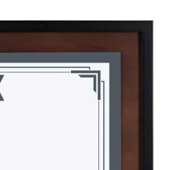DesignOvation LeMans 8.5 In. X 11 In. Black/Walnut Brown Picture Frames (Set Of 4) 11 DesignOvation LeMans 8.5 In. X 11 In. Black/Walnut Brown Picture Frames (Set Of 4) -Brita shop black walnut brown designovation picture frames 217672 1f 1000