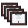 DesignOvation LeMans 8.5 In. X 11 In. Black/Walnut Brown Picture Frames (Set Of 4) 1 DesignOvation LeMans 8.5 In. X 11 In. Black/Walnut Brown Picture Frames (Set Of 4) -Brita shop black walnut brown designovation picture frames 217672 64 1000