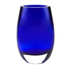Vases Badash Crystal Crescendo Cobalt Blue European Mouth Blown Crystal Vase
