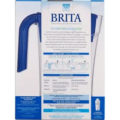 Water Filter Pitchers Brita Six 8 Oz. Glasses Mist Water Filter Pitcher In Dark Blue, BPA Free -Brita shop blue brita water filter pitchers 6025835959 4f 1000