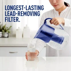 Water Filter Pitchers Brita Monterey 10-Cup Water Filter Pitcher In Blue With Longlast Filter, BPA Free -Brita shop blue brita water filter pitchers 6025836304 fa 1000