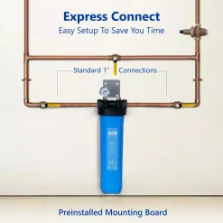 Water Filtration Systems Express Water Whole House 1-Stage Water Filtration System – Charcoal Carbon Filter With Pressure Gauge, Easy Release, 1 In. Connection 11 Water Filtration Systems Express Water Whole House 1-Stage Water Filtration System – Charcoal Carbon Filter With Pressure Gauge, Easy Release, 1 In. Connection -Brita shop blue express water whole house water filters wh100sc a0 1000