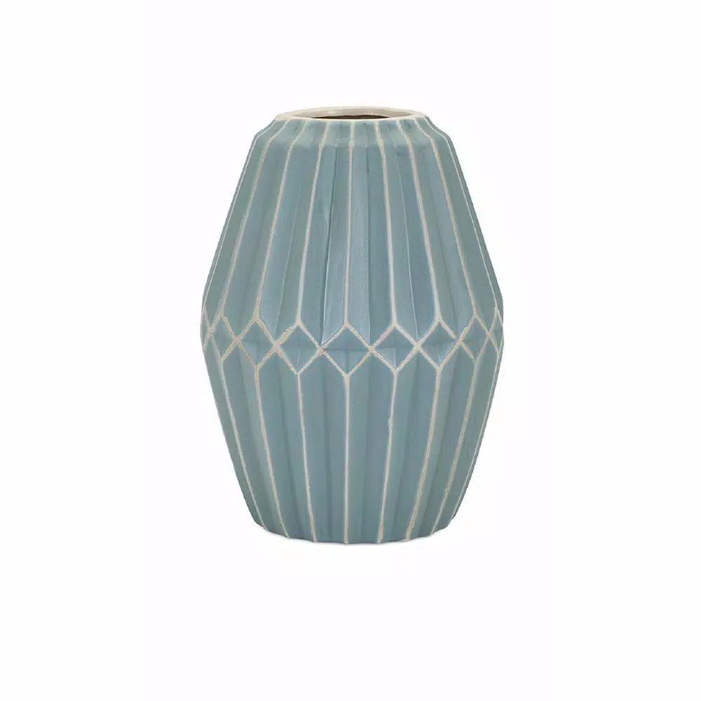 Vases IMAX Asher Blue Medium Vase 3 Vases IMAX Asher Blue Medium Vase