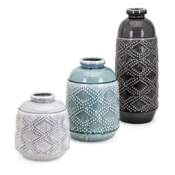 Vases IMAX Felix Ceramic Blue Medium Vase 6 Vases IMAX Felix Ceramic Blue Medium Vase -Brita shop blue imax vases 32137 c3 1000