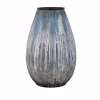 Vases IMAX Robinson Blue Large Metal Vase -Brita shop blue imax vases 64497 64 1000