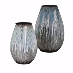 Vases IMAX Robinson Blue Large Metal Vase -Brita shop blue imax vases 64497 c3 1000