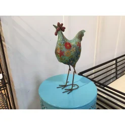 Sculptures LITTON LANE 17 In. Colorful Rooster Decorative Figurine 11 Sculptures LITTON LANE 17 In. Colorful Rooster Decorative Figurine -Brita shop blue litton lane sculptures 55233 44 1000